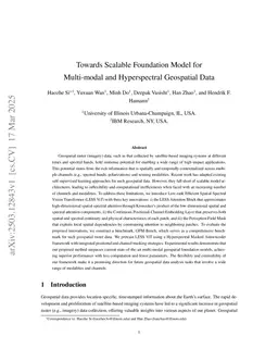 Towards Scalable Foundation Model for Multi-modal and Hyperspectral Geospatial Data