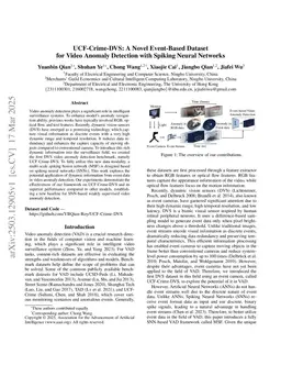 UCF-Crime-DVS: A Novel Event-Based Dataset for Video Anomaly Detection with Spiking Neural Networks