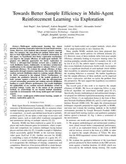 Towards Better Sample Efficiency in Multi-Agent Reinforcement Learning via Exploration