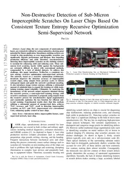 Non-Destructive Detection of Sub-Micron Imperceptible Scratches On Laser Chips Based On Consistent Texture Entropy Recursive Optimization Semi-Supervised Network
