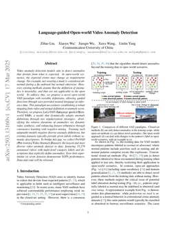 Language-guided Open-world Video Anomaly Detection under Weak Supervision