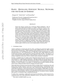 Rapfi: Distilling Efficient Neural Network for the Game of Gomoku