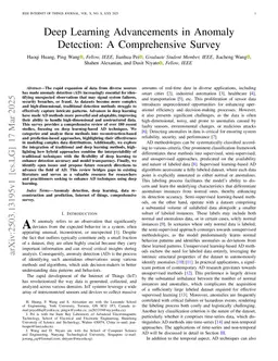 Deep Learning Advancements in Anomaly Detection: A Comprehensive Survey