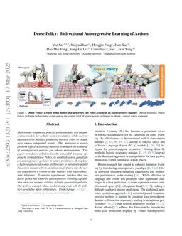 Dense Policy: Bidirectional Autoregressive Learning of Actions
