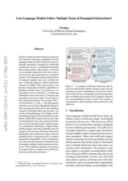 Can Language Models Follow Multiple Turns of Entangled Instructions?