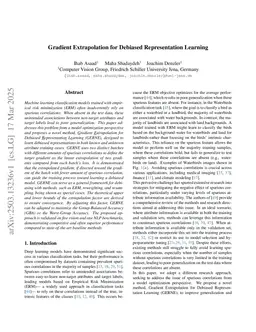 Gradient Extrapolation for Debiased Representation Learning