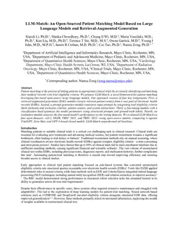 LLM-Match: An Open-Sourced Patient Matching Model Based on Large Language Models and Retrieval-Augmented Generation