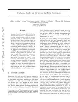On Local Posterior Structure in Deep Ensembles