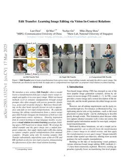 Edit Transfer: Learning Image Editing via Vision In-Context Relations