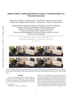Infinite Mobility: Scalable High-Fidelity Synthesis of Articulated Objects via Procedural Generation