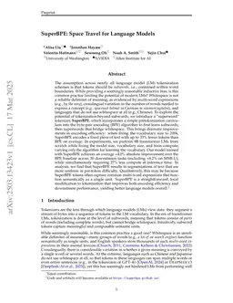 SuperBPE: Space Travel for Language Models