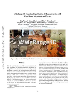 WideRange4D: Enabling High-Quality 4D Reconstruction with Wide-Range Movements and Scenes