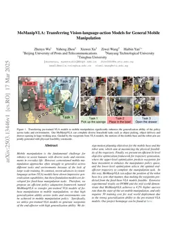 MoManipVLA: Transferring Vision-language-action Models for General Mobile Manipulation