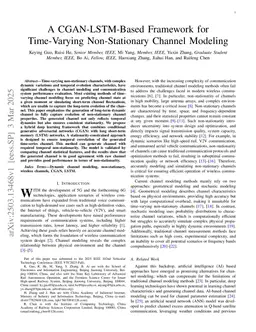 A CGAN-LSTM-Based Framework for Time-Varying Non-Stationary Channel Modeling