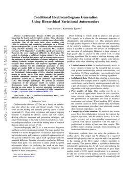 Conditional Electrocardiogram Generation Using Hierarchical Variational Autoencoders