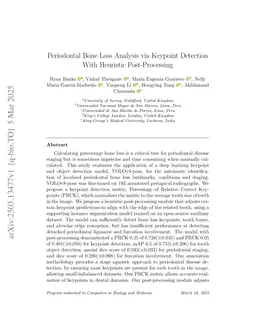 Periodontal Bone Loss Analysis via Keypoint Detection With Heuristic Post-Processing