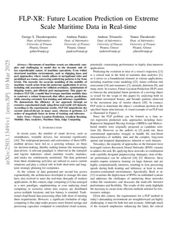 FLP-XR: Future Location Prediction on Extreme Scale Maritime Data in Real-time