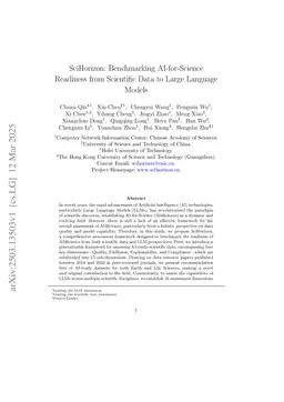 SciHorizon: Benchmarking AI-for-Science Readiness from Scientific Data to Large Language Models