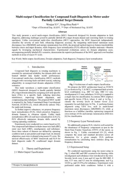 Multi-output Classification for Compound Fault Diagnosis in Motor under Partially Labeled Target Domain