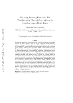Unlocking Learning Potentials: The Transformative Effect of Generative AI in Education Across Grade Levels