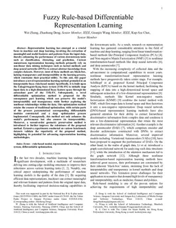 Fuzzy Rule-based Differentiable Representation Learning