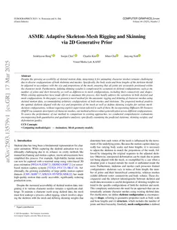 ASMR: Adaptive Skeleton-Mesh Rigging and Skinning via 2D Generative Prior