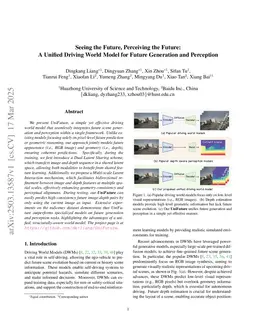 UniFuture: A 4D Driving World Model for Future Generation and Perception