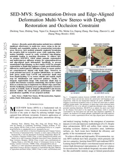 SED-MVS: Segmentation-Driven and Edge-Aligned Deformation Multi-View Stereo with Depth Restoration and Occlusion Constraint