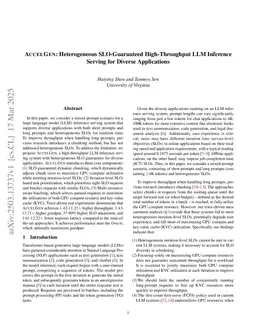 AccelGen: Heterogeneous SLO-Guaranteed High-Throughput LLM Inference Serving for Diverse Applications