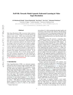 FedVSR: Towards Model-Agnostic Federated Learning in Video Super-Resolution