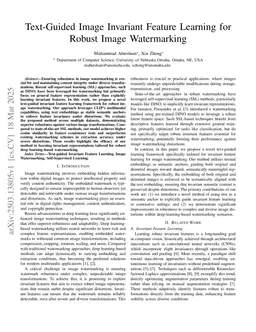 Text-Guided Image Invariant Feature Learning for Robust Image Watermarking