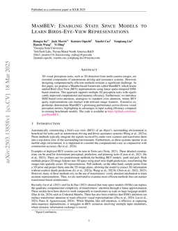 MamBEV: Enabling State Space Models to Learn Birds-Eye-View Representations