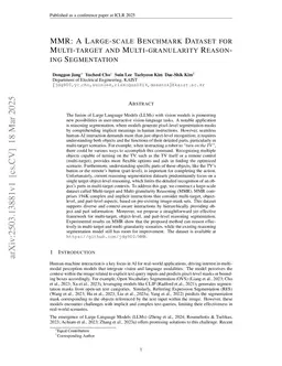 MMR: A Large-scale Benchmark Dataset for Multi-target and Multi-granularity Reasoning Segmentation