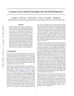 Learning Over Dirty Data with Minimal Repairs