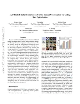 SCORE: Soft Label Compression-Centric Dataset Condensation via Coding Rate Optimization