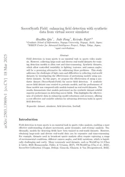SoccerSynth Field: enhancing field detection with synthetic data from virtual soccer simulator