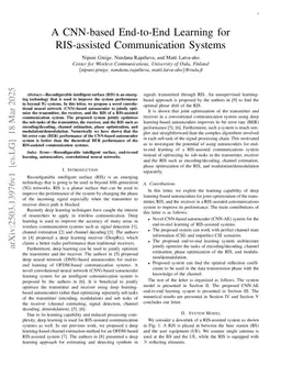 A CNN-based End-to-End Learning for RIS-assisted Communication System