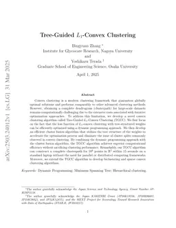 Tree-Guided $L_1$-Convex Clustering