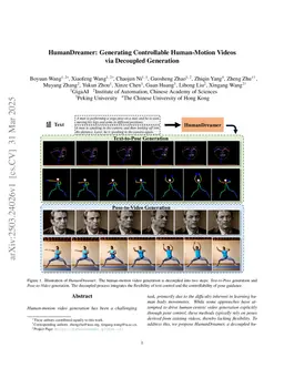 HumanDreamer: Generating Controllable Human-Motion Videos via Decoupled Generation