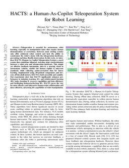 HACTS: a Human-As-Copilot Teleoperation System for Robot Learning