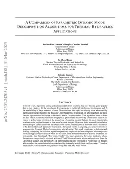 A Comparison of Parametric Dynamic Mode Decomposition Algorithms for Thermal-Hydraulics Applications