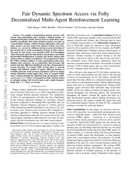 Fair Dynamic Spectrum Access via Fully Decentralized Multi-Agent Reinforcement Learning