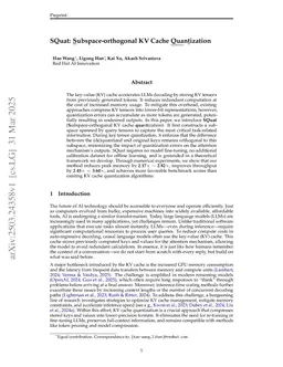 SQuat: Subspace-orthogonal KV Cache Quantization