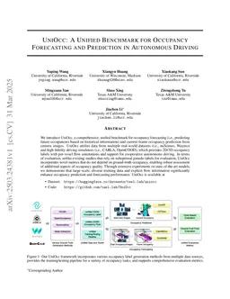 UniOcc: A Unified Benchmark for Occupancy Forecasting and Prediction in Autonomous Driving