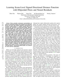 Learning Scene-Level Signed Directional Distance Function with Ellipsoidal Priors and Neural Residuals