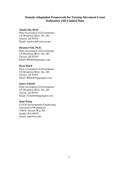 Domain Adaptation Framework for Turning Movement Count Estimation with Limited Data