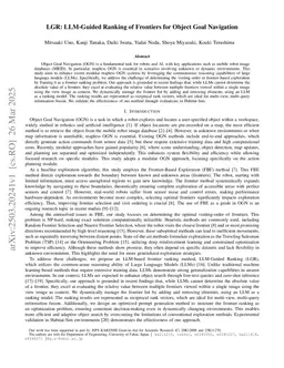 LGR: LLM-Guided Ranking of Frontiers for Object Goal Navigation