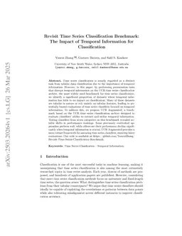 Revisit Time Series Classification Benchmark: The Impact of Temporal Information for Classification