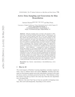 Active Data Sampling and Generation for Bias Remediation
