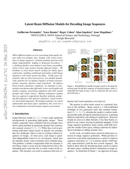Latent Beam Diffusion Models for Generating Visual Sequences